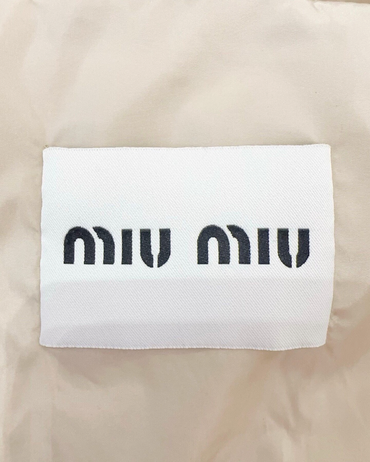 Miu Miu Hooded Padded Jacket Beige/Ecru FR 32