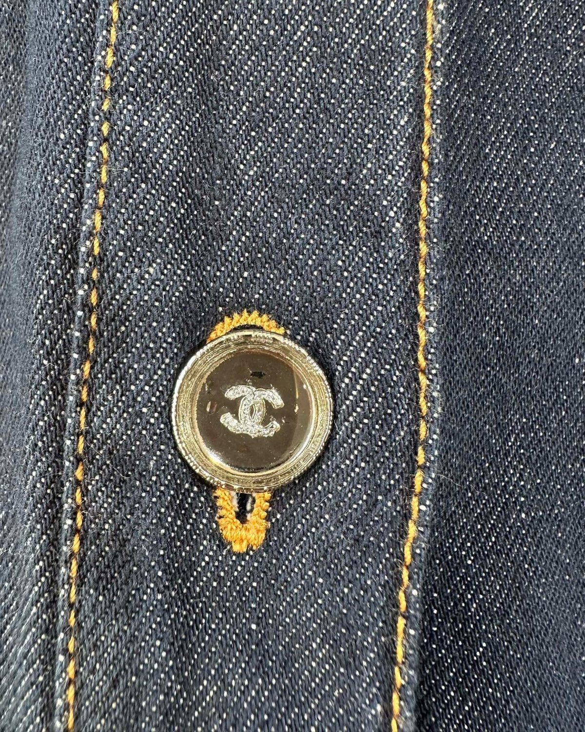 Chanel 25V Denim Jacket Navy FR 42