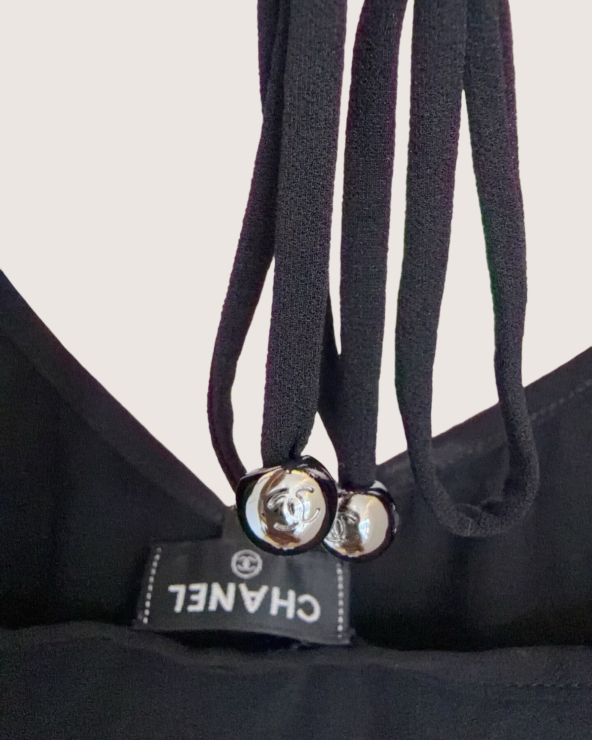 Chanel 24B Ruffle Top Black FR 34