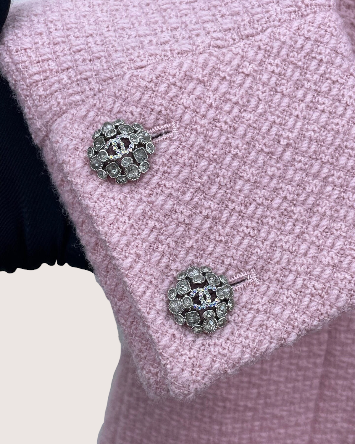 Chanel 22K Tweed Jacket Pink FR 34