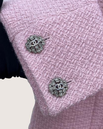 Chanel 22K Tweed Jacket Pink FR 34