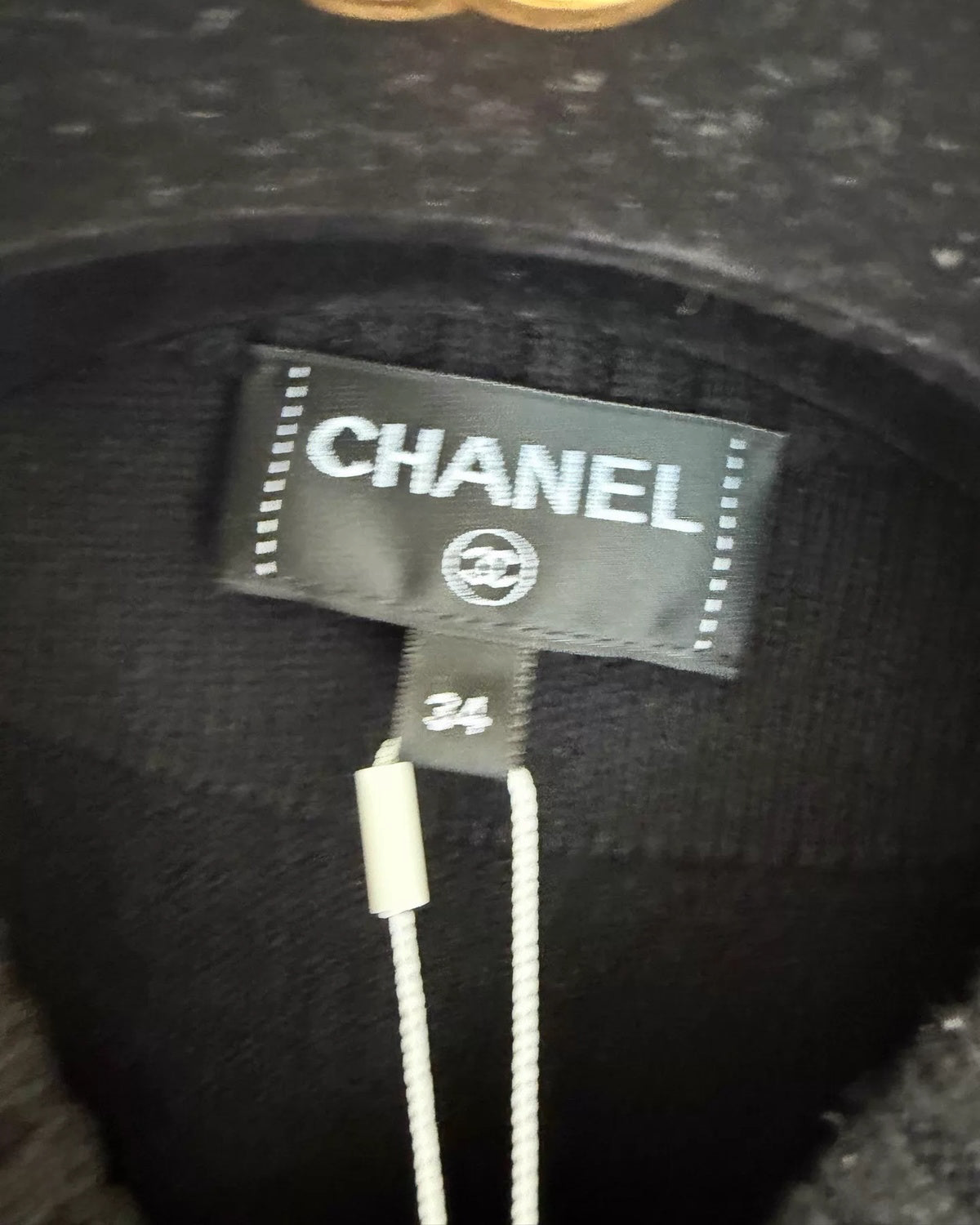Chanel 25C Zipper Shoulders Cashmere Jacket