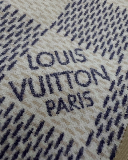 Louis Vuitton Wool Wrap Coat Beige/Ecru, Blue FR 34