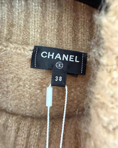 Chanel 23N Coco Neige Knit Wool Turtleneck Top - view 4