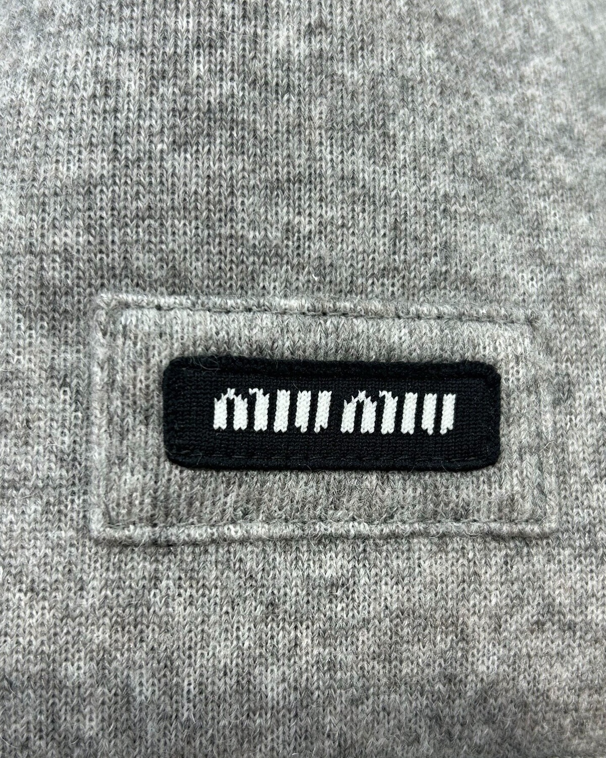 Miu Miu Wool Fleece-Lined Hooded Jacket Grey IT 38