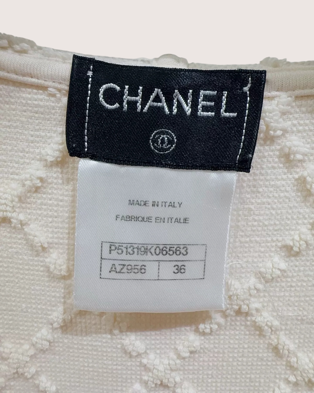 Chanel Hooded Fringe Terry Mini Dress Beige/Ecru FR 36