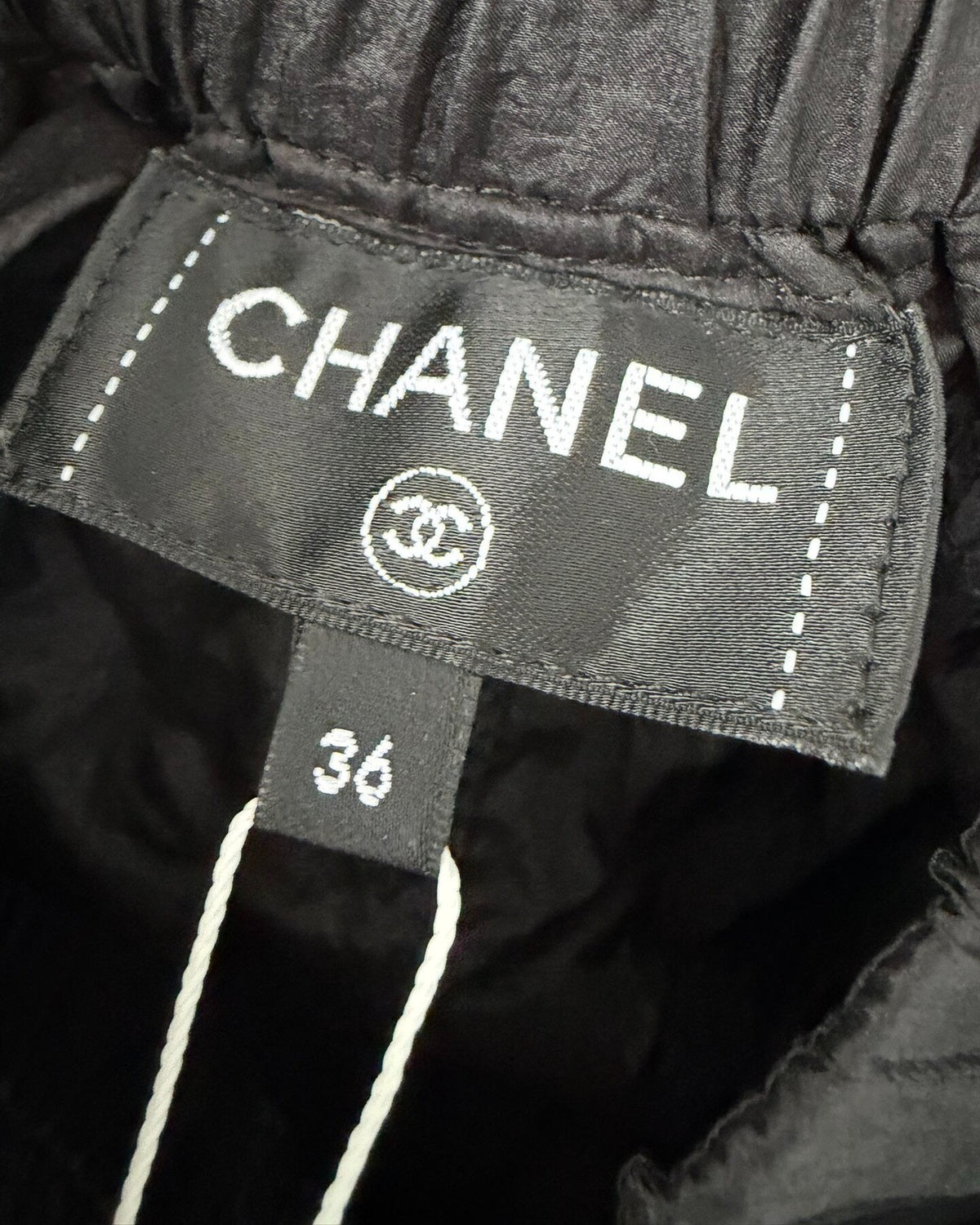 Chanel 26M Coco Beach Nylon Shorts Black, White FR 36