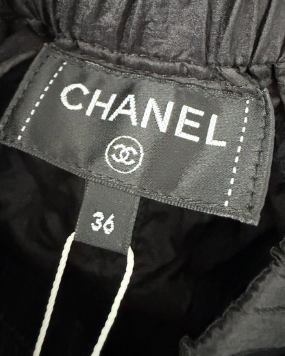 Chanel 26M Coco Beach Nylon Shorts Black, White FR 36