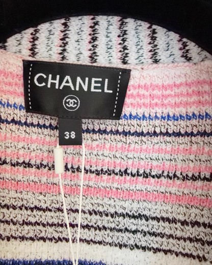 Chanel 24S Striped Belted Cardigan - view 4