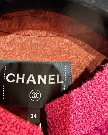 Chanel 24A Camellia Tweed Jacket