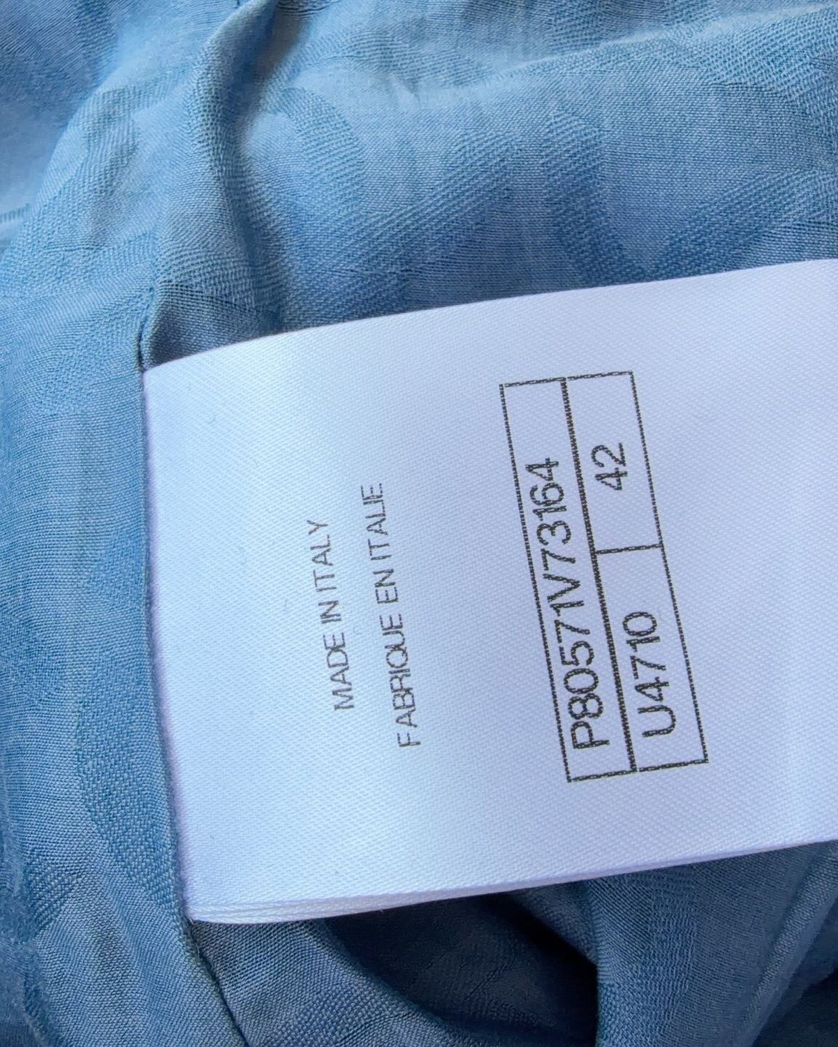 Chanel 25K Shimmer Corduroy Jacket Blue FR 42