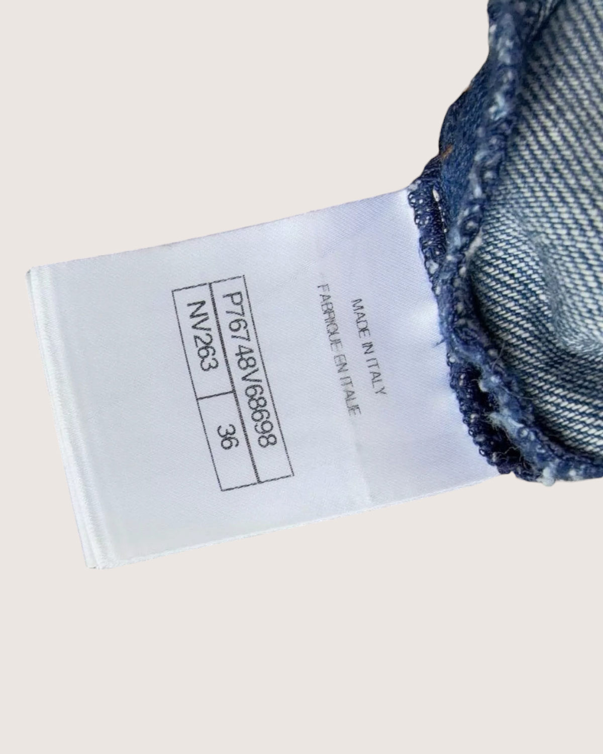 Chanel 24P Denim Wide-Leg CC Jeans Blue FR 36