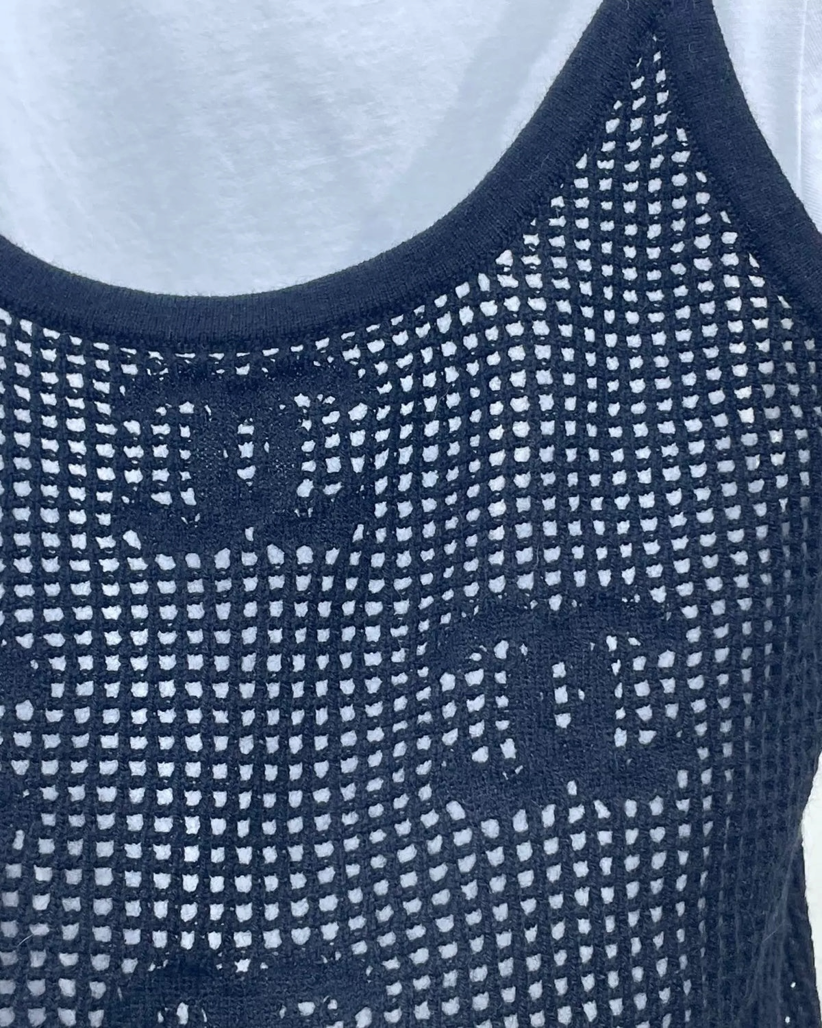 Chanel 22C Short-Sleeve Logo Top FR 36