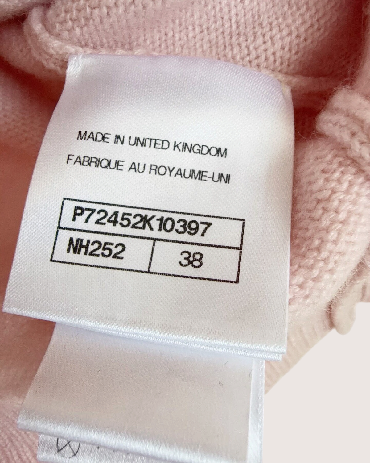 Chanel 22P Cashmere Pearl-Embellished Short-Sleeve Cardigan Pink, Silver FR 38