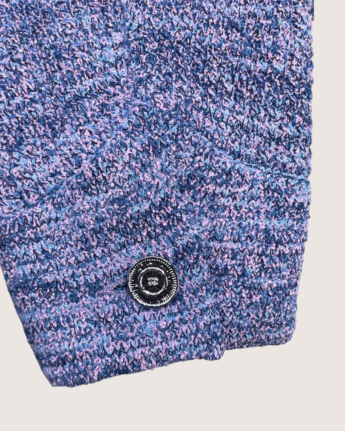 Chanel 25P Tweed Jacket Purple FR 36