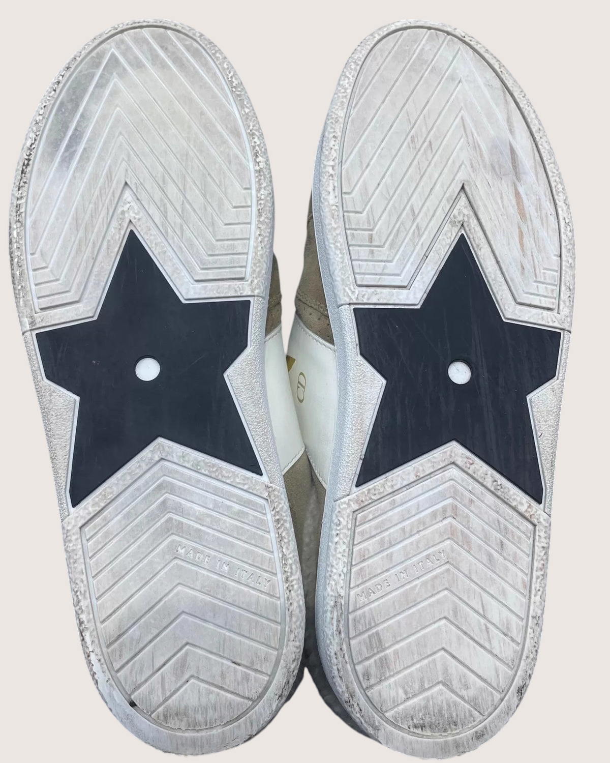 Christian Dior Suede Star Sneakers Beige/Ecru EU 38