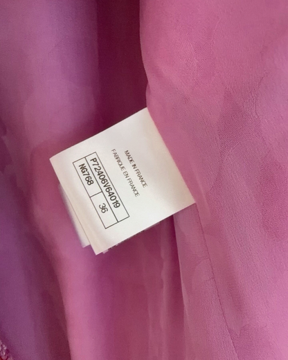 Chanel 22P Tweed Four-Pocket Vest Pink, Purple, Multicolor FR 36