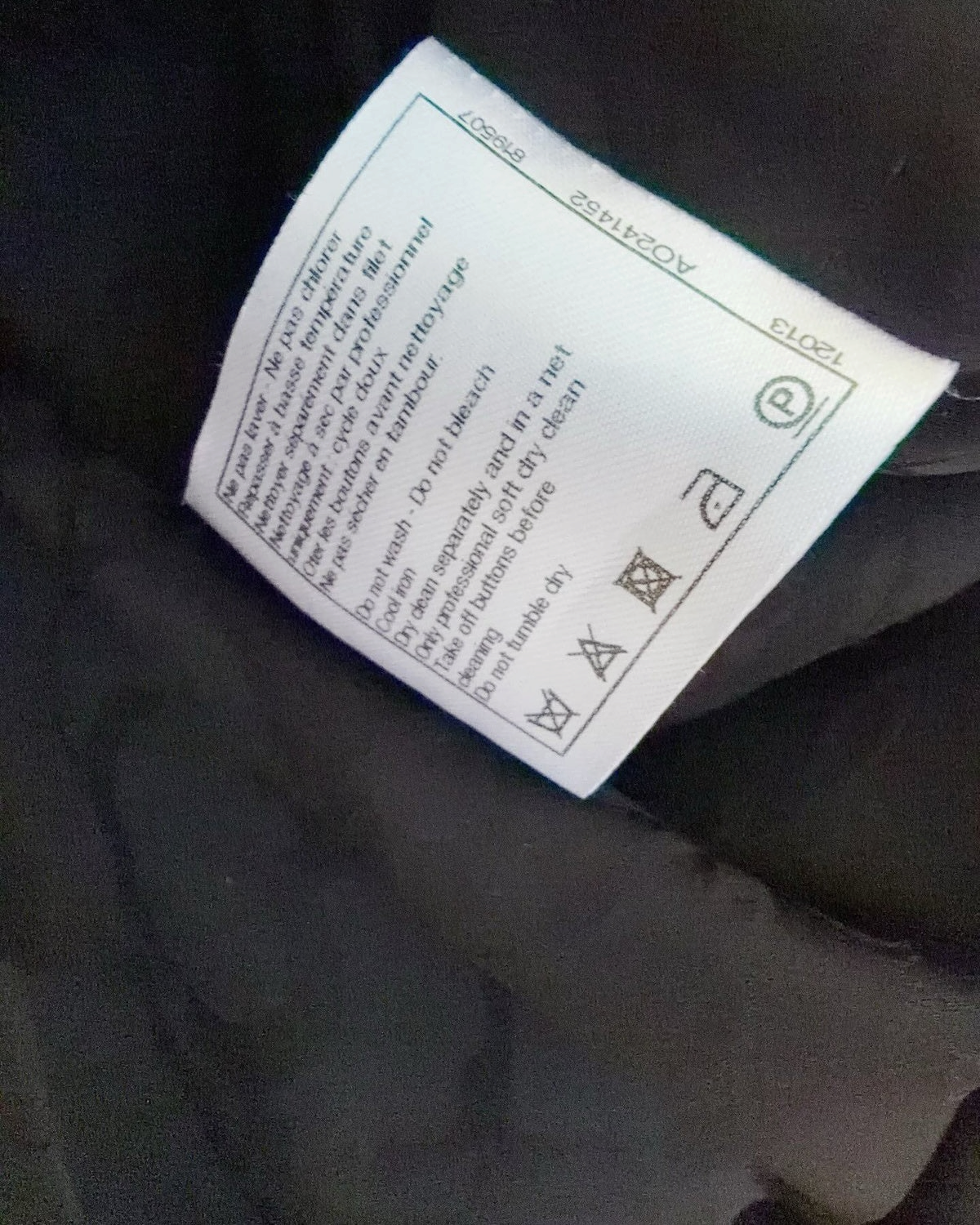 Chanel 16C Tweed Double-Breasted Jacket Black, Grey FR 36