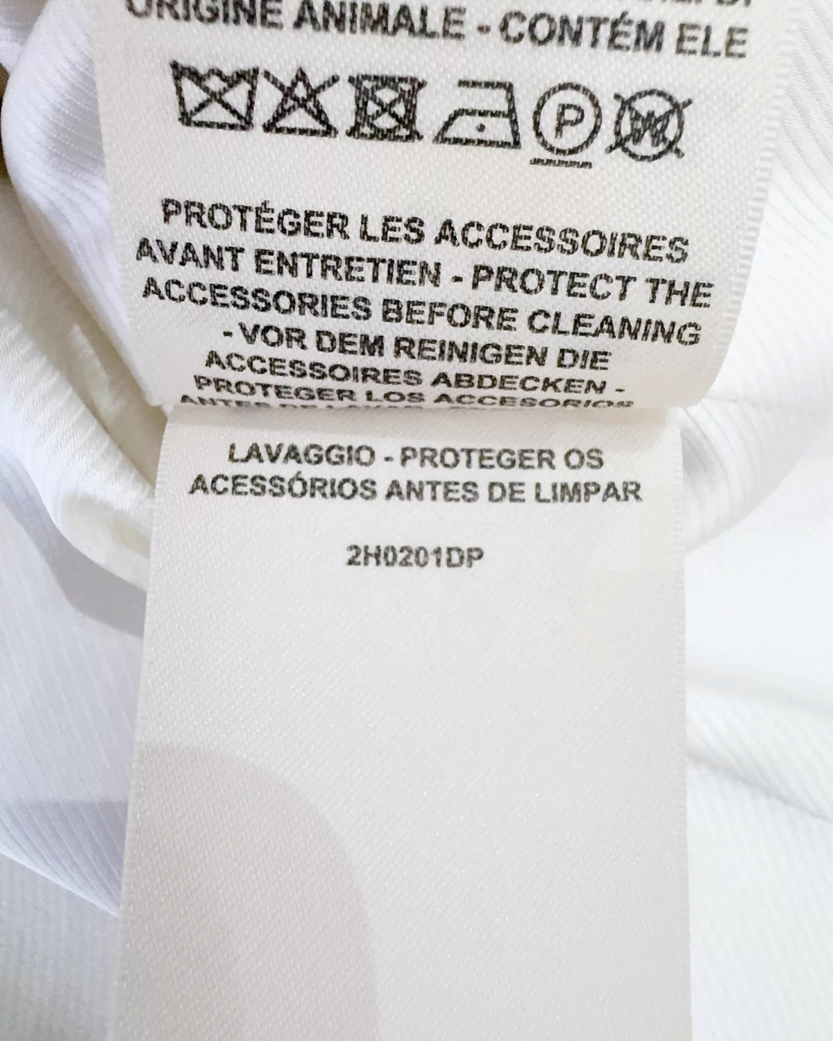Hermès Wool Double-Breasted Jacket White FR 34
