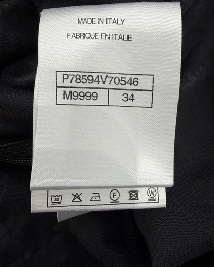 Chanel 25M Coco Beach Maxi Dress Black, White FR 34