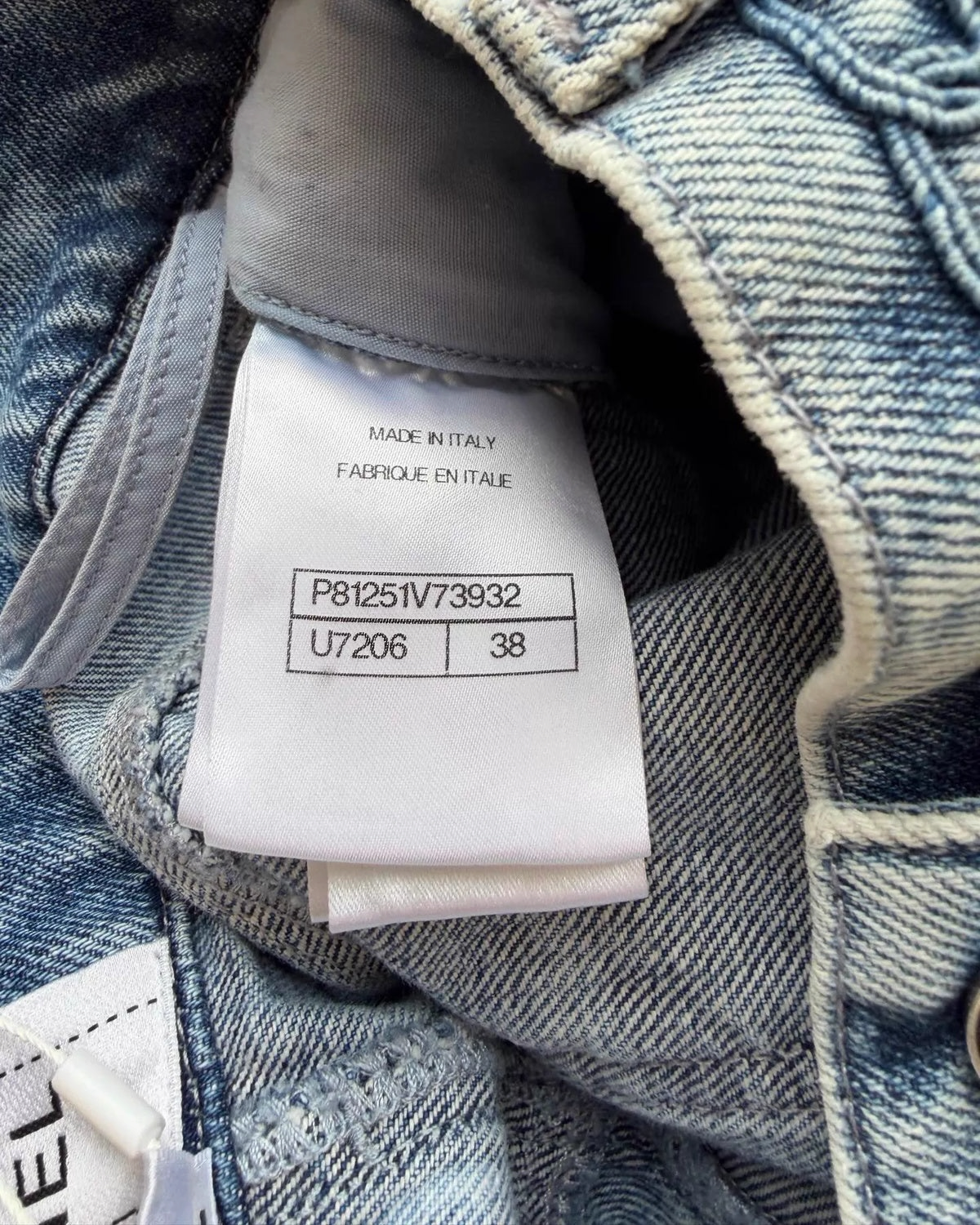 Chanel 26P Washed Wide-Leg Denim Jeans