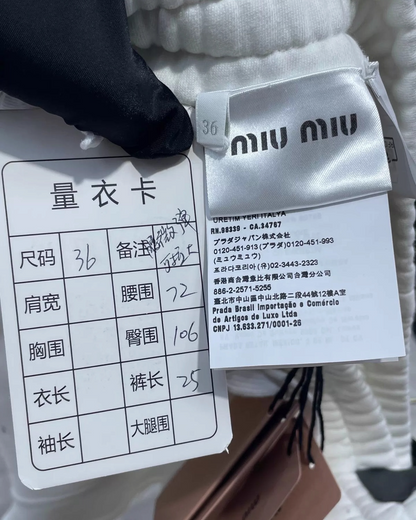 Miu Miu Gem-Embellished Mini Shorts White IT 36