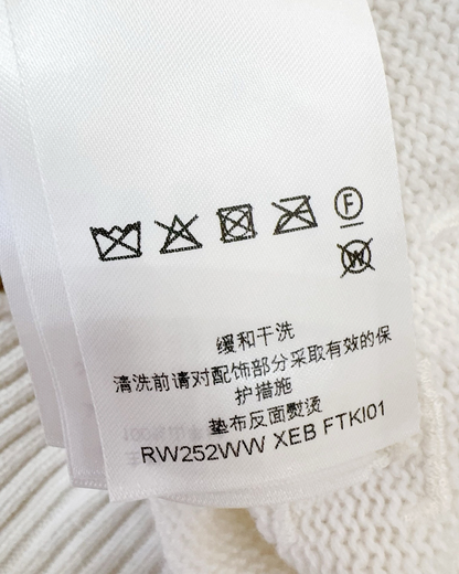 Louis Vuitton Monogram Sweater White FR 34