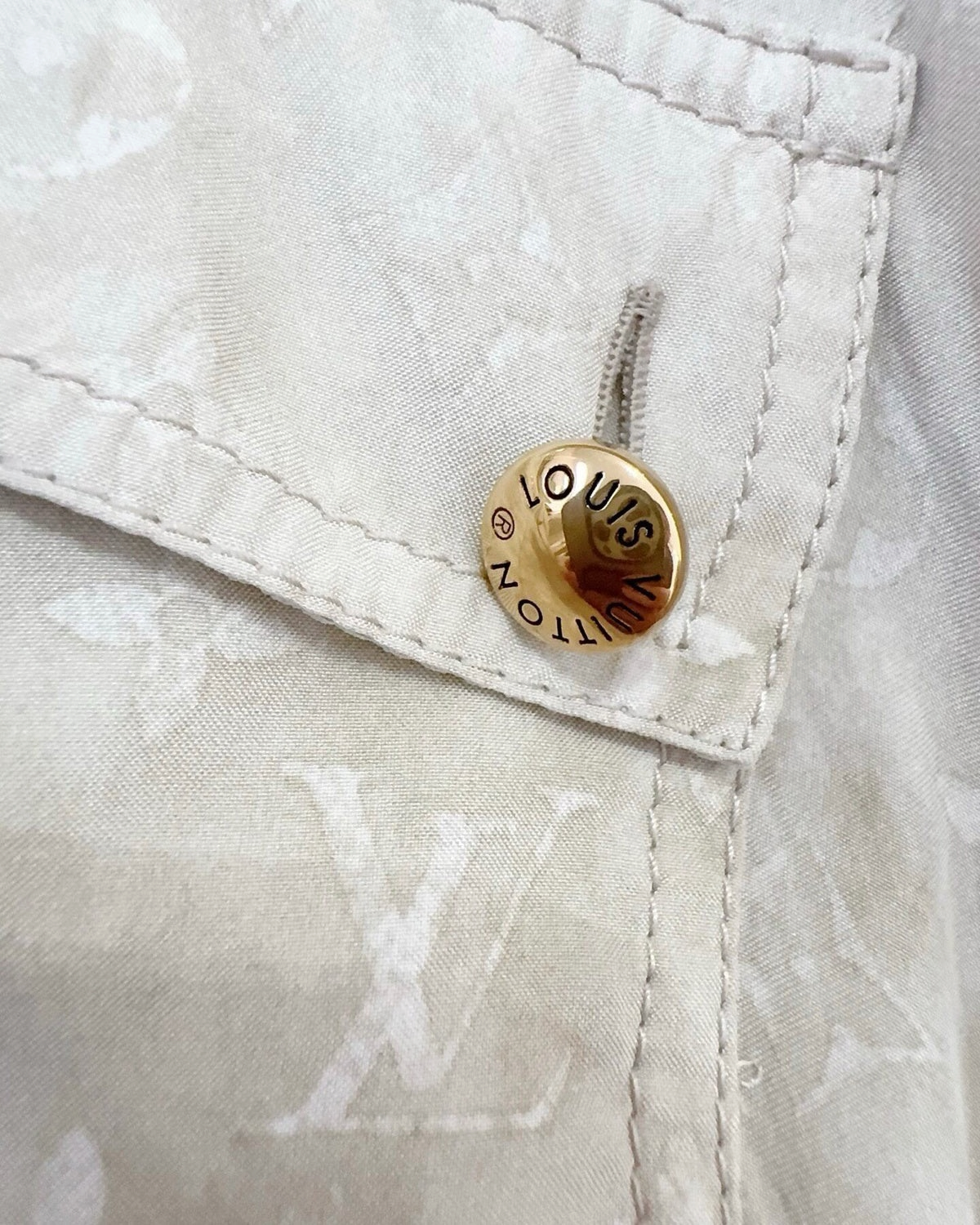 Louis Vuitton Monogram Shirt Beige/Ecru FR 40