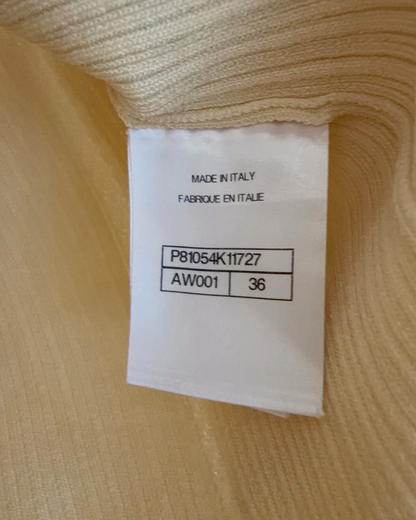 Chanel 26C Halter Mini Dress Beige/Ecru FR 36