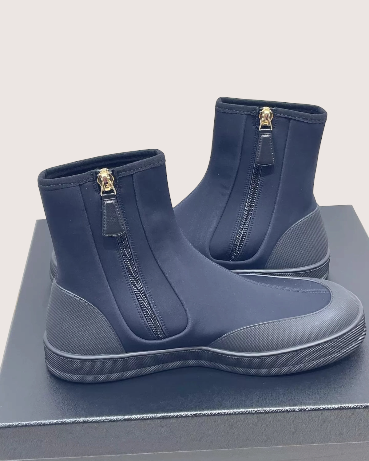 Chanel Coco Beach CC Logo Short Boots Black ["EU 35"]
