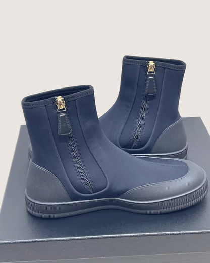 Chanel Coco Beach CC Logo Short Boots Black ["EU 35"]