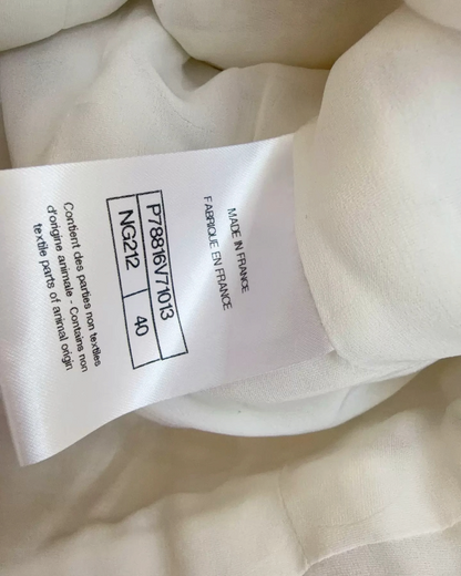 Chanel 25C Plaid Tweed Hooded Jacket Beige/Ecru FR 40