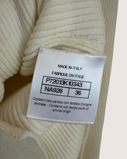 Chanel 22C Braid-Trim Mid-Length Dress