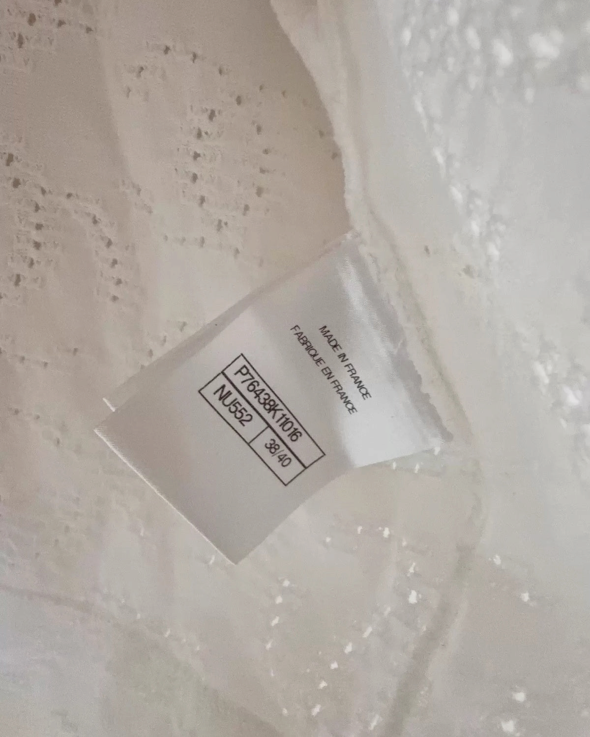 Chanel Short-Sleeve Openwork Gradient Top - view 5