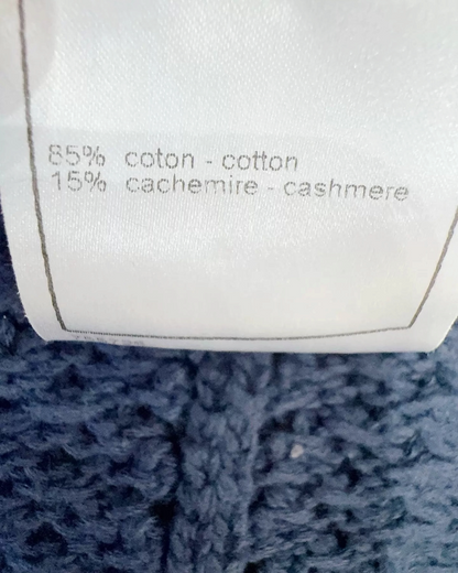 Chanel 06P Striped Cardigan Navy, White FR 36