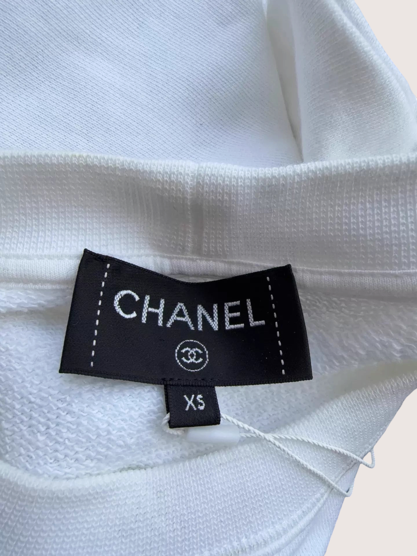 Chanel Camellia Sequin Embroidered Logo Sweatshirt - view 5