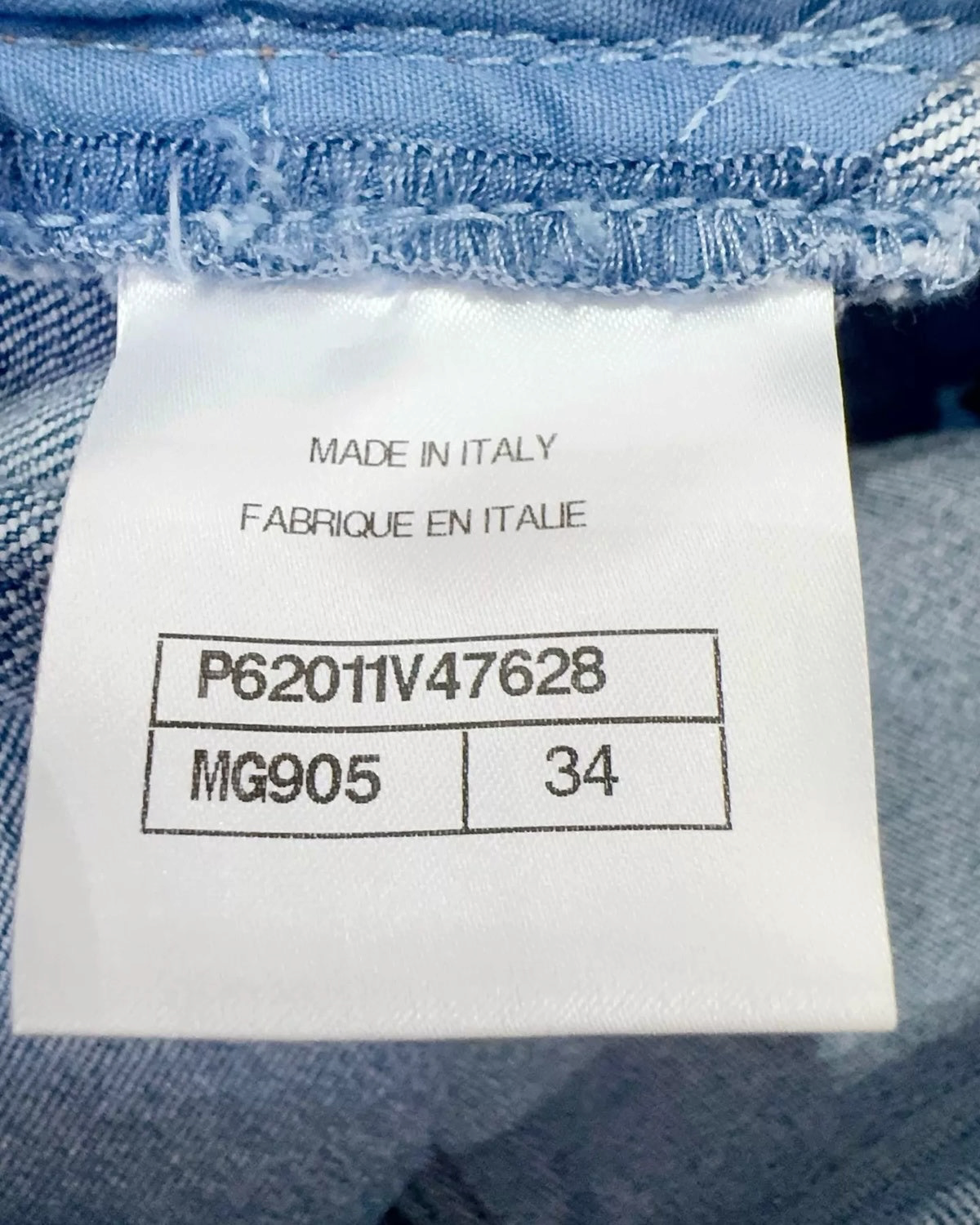 Chanel 19A Logo-Print Skinny Denim Jeans Blue, White FR 34