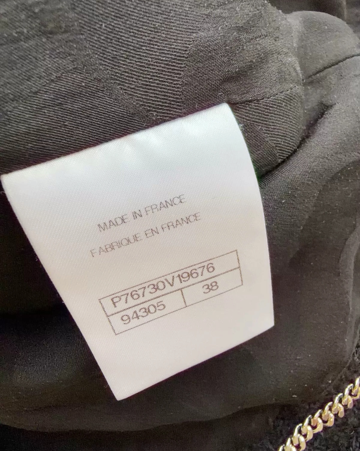 Chanel 24P Tweed Jacket Black, White FR 38
