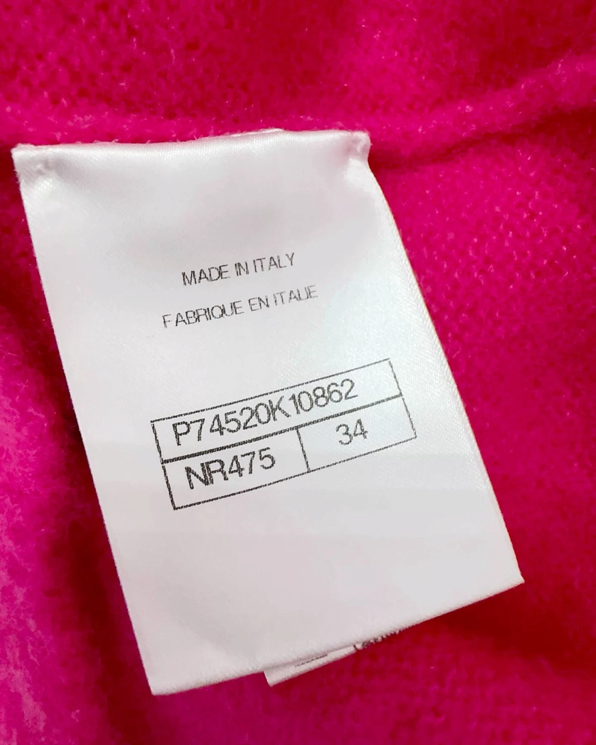 Chanel 23N Coco Neige Cashmere Ski Sweater Pink, White FR 34