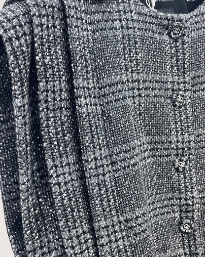 Chanel 24A Tweed Vest Grey FR 40