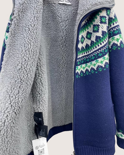 Miu Miu Wool Zip-Up Cardigan