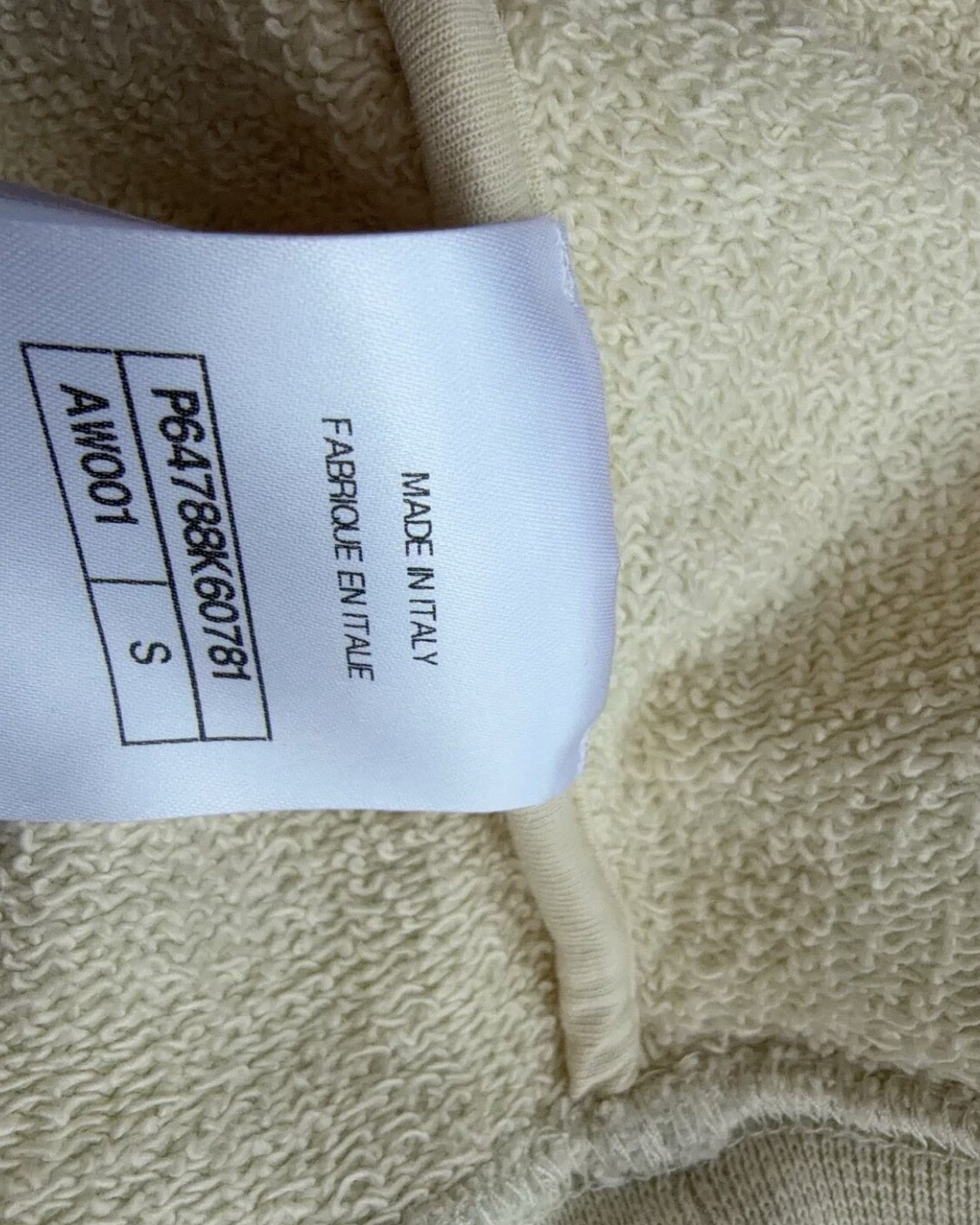 Chanel 20A Camellia Logo Sweatshirt Beige/Ecru, Black FR 36