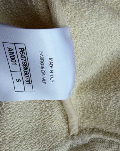 Chanel 20A Camellia Logo Sweatshirt Beige/Ecru, Black FR 36