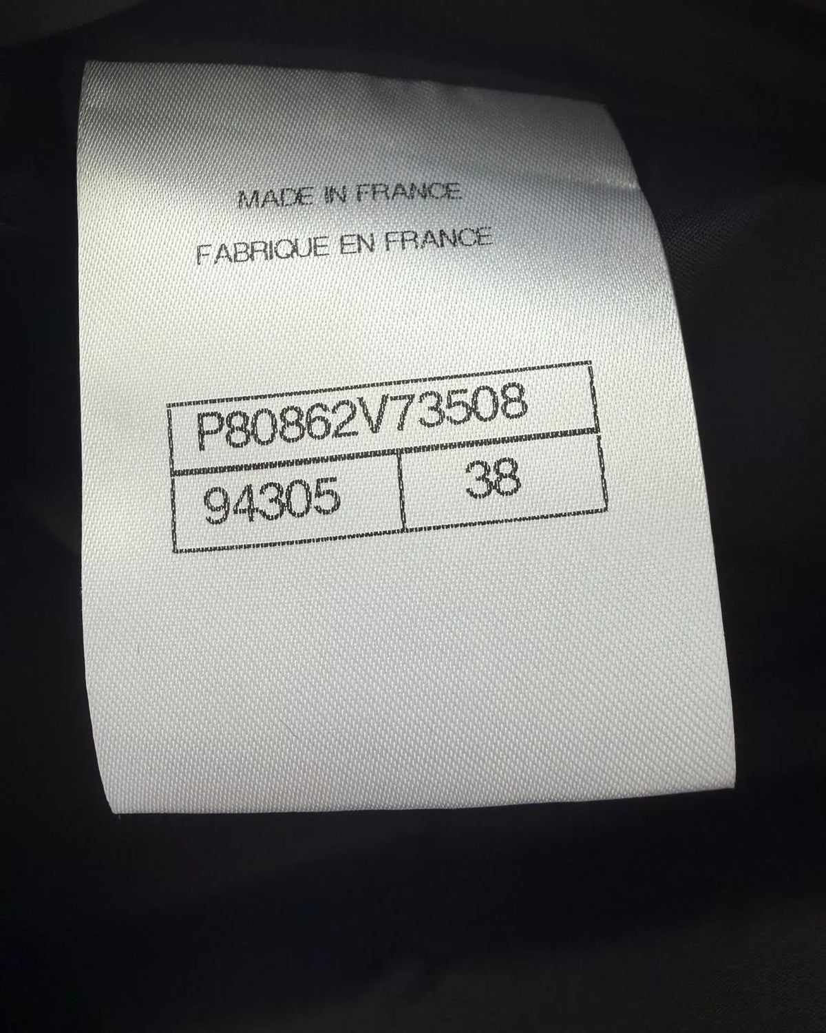 Chanel 26C Sailor-Collar Jacket Black FR 38