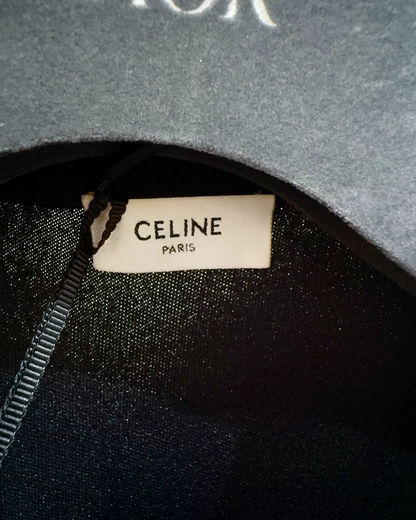 Celine Zip-Up Striped Jacket Black, Red, White FR 36