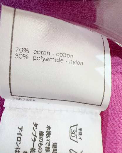 Chanel 07C Tie-Front Blouse Pink FR 38
