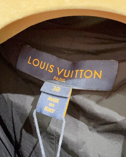 Louis Vuitton Monogram Fleece Hooded Jacket Brown, Beige/Ecru, Navy FR 38