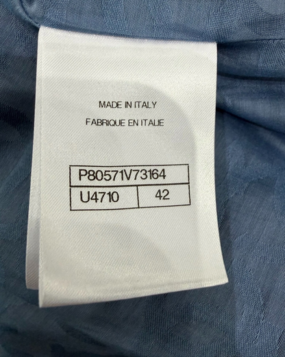 Chanel 25A Corduroy Jacket Blue FR 42