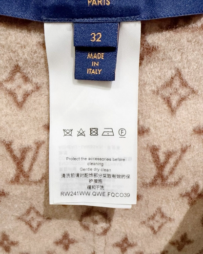 Louis Vuitton Hooded Wool Vest Brown, Beige/Ecru FR 32