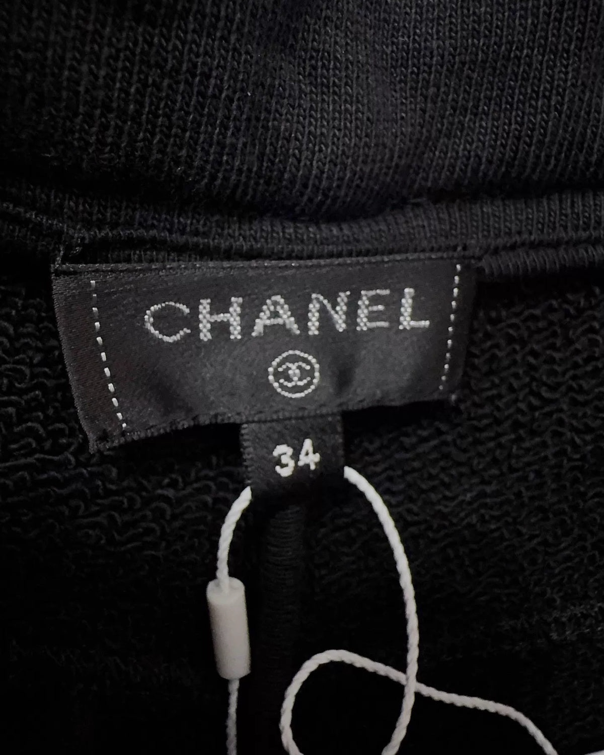 Chanel 21K CC Logo Wide-Leg Trousers Black, Multicolor FR 34
